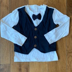 🌸Fagottino toddler shirt with vest & tie